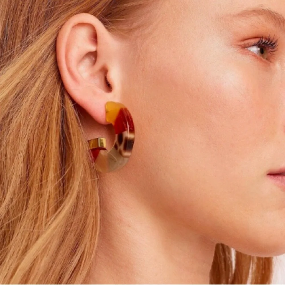 J Crew Hoop Earrings - Picture 1 of 3